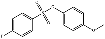 4-methoxyphenyl 4-fluorobenzenesulfonate Struktur