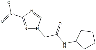 N-cyclopentyl-2-{3-nitro-1H-1,2,4-triazol-1-yl}acetamide 结构式