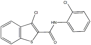 3-chloro-N-(2-chlorophenyl)-1-benzothiophene-2-carboxamide Structure