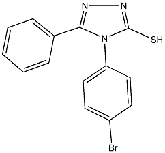 4-(4-bromophenyl)-5-phenyl-4H-1,2,4-triazol-3-yl hydrosulfide Structure