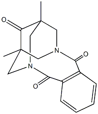 1,10-dimethyl-3,8-diaza-5,6-benzotricyclo[6.3.1.1~3,10~]tridec-5-ene-4,7,11-trione Structure