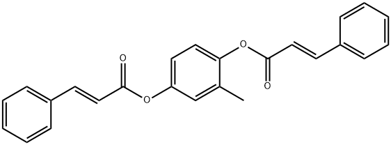 4-(cinnamoyloxy)-2-methylphenyl 3-phenylacrylate|