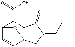 4-oxo-3-propyl-10-oxa-3-azatricyclo[5.2.1.0~1,5~]dec-8-ene-6-carboxylic acid,163035-52-7,结构式