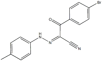 3-(4-bromophenyl)-2-[(4-methylphenyl)hydrazono]-3-oxopropanenitrile Structure