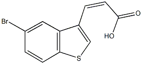 3-(5-bromo-1-benzothien-3-yl)acrylic acid Structure