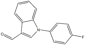 1-(4-fluorophenyl)-1H-indole-3-carbaldehyde Struktur
