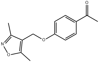 1-{4-[(3,5-dimethyl-4-isoxazolyl)methoxy]phenyl}ethanone Structure