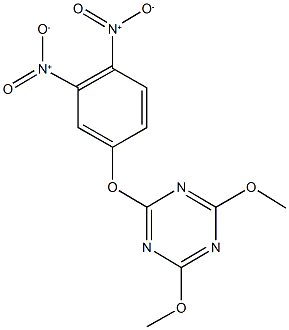 2-{3,4-bisnitrophenoxy}-4,6-dimethoxy-1,3,5-triazine,163684-97-7,结构式