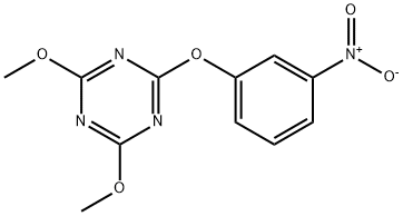 2-{3-nitrophenoxy}-4,6-dimethoxy-1,3,5-triazine Structure