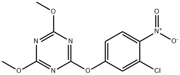 2-{3-chloro-4-nitrophenoxy}-4,6-dimethoxy-1,3,5-triazine,163685-01-6,结构式