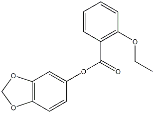 1,3-benzodioxol-5-yl 2-ethoxybenzoate Structure