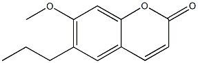 7-methoxy-6-propyl-2H-chromen-2-one Structure