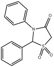 2,3-diphenyl-1,3-thiazolidin-4-one 1,1-dioxide,16470-69-2,结构式