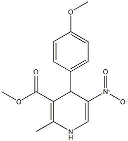 methyl 5-nitro-4-(4-methoxyphenyl)-2-methyl-1,4-dihydro-3-pyridinecarboxylate Structure