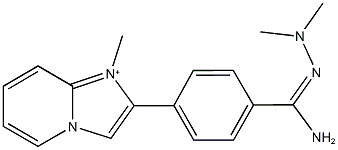 2-{4-[amino(dimethyl)carbohydrazonoyl]phenyl}-1-methylimidazo[1,2-a]pyridin-1-ium|