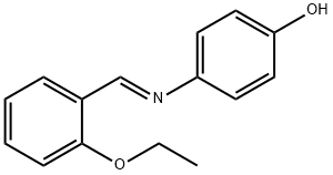 4-[(2-ethoxybenzylidene)amino]phenol Structure