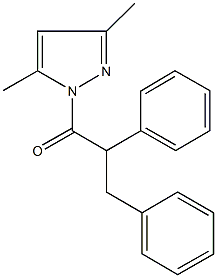 1-(2,3-diphenylpropanoyl)-3,5-dimethyl-1H-pyrazole|