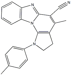 4-methyl-1-(4-methylphenyl)-2,3-dihydro-1H-pyrrolo[3',2':5,6]pyrido[1,2-a]benzimidazole-5-carbonitrile|