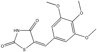 5-(3,4,5-trimethoxybenzylidene)-1,3-thiazolidine-2,4-dione|