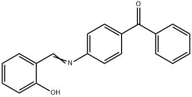 {4-[(2-hydroxybenzylidene)amino]phenyl}(phenyl)methanone 化学構造式