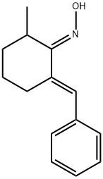 2-benzylidene-6-methylcyclohexanone oxime Struktur