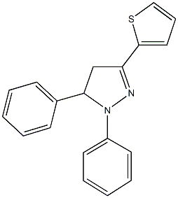 1,5-diphenyl-3-(2-thienyl)-4,5-dihydro-1H-pyrazole,16723-77-6,结构式