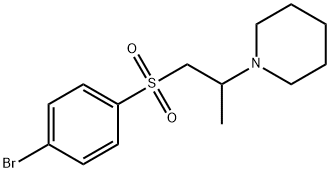 4-bromophenyl 2-(1-piperidinyl)propyl sulfone,16733-63-4,结构式