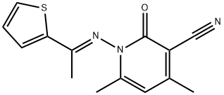 1679336-98-1 4,6-dimethyl-2-oxo-1-{[1-(2-thienyl)ethylidene]amino}-1,2-dihydro-3-pyridinecarbonitrile