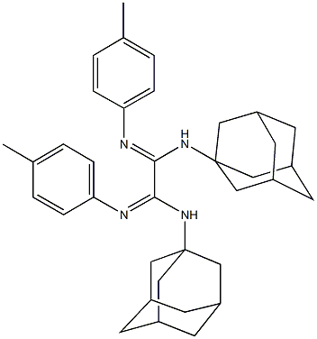 N~1~,N~2~-di(1-adamantyl)-N'~1~,N'~2~-bis(4-methylphenyl)ethanediimidamide 结构式