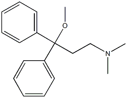 3-methoxy-N,N-dimethyl-3,3-diphenyl-1-propanamine Struktur