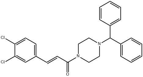 1-benzhydryl-4-[3-(3,4-dichlorophenyl)acryloyl]piperazine|