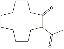 2-acetylcyclododecanone Structure