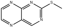 methyl 2-pteridinyl sulfide 化学構造式