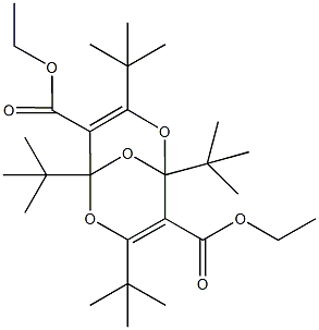 diethyl 1,3,5,7-tetratert-butyl-2,6,9-trioxabicyclo[3.3.1]nona-3,7-diene-4,8-dicarboxylate,169213-39-2,结构式