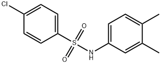 4-chloro-N-(3,4-dimethylphenyl)benzenesulfonamide 结构式