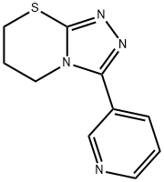 3-(3-pyridinyl)-6,7-dihydro-5H-[1,2,4]triazolo[3,4-b][1,3]thiazine 结构式