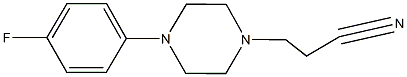 3-[4-(4-fluorophenyl)-1-piperazinyl]propanenitrile Struktur