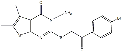 3-amino-2-{[2-(4-bromophenyl)-2-oxoethyl]sulfanyl}-5,6-dimethylthieno[2,3-d]pyrimidin-4(3H)-one|