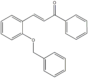 3-[2-(benzyloxy)phenyl]-1-phenyl-2-propen-1-one Struktur