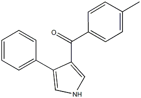 (4-methylphenyl)(4-phenyl-1H-pyrrol-3-yl)methanone Structure