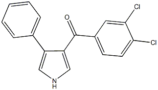 (3,4-dichlorophenyl)(4-phenyl-1H-pyrrol-3-yl)methanone Struktur