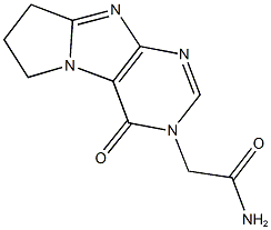 2-(4-oxo-4,6,7,8-tetrahydro-3H-pyrrolo[2,1-f]purin-3-yl)acetamide Struktur