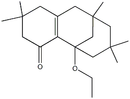 1-ethoxy-5,5,9,11,11-pentamethyltricyclo[7.3.1.0~2,7~]tridec-2(7)-en-3-one 结构式