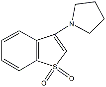 1-(1,1-dioxido-1-benzothien-3-yl)pyrrolidine,17289-13-3,结构式