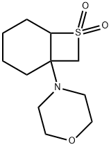 4-(7,7-dioxido-7-thiabicyclo[4.2.0]oct-1-yl)morpholine Structure