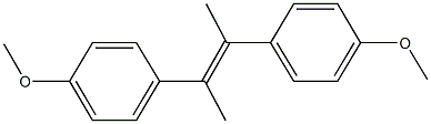 1-methoxy-4-[2-(4-methoxyphenyl)-1-methyl-1-propenyl]benzene,17324-35-5,结构式