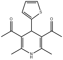 173260-84-9 1-[5-acetyl-2,6-dimethyl-4-(2-thienyl)-1,4-dihydro-3-pyridinyl]ethanone