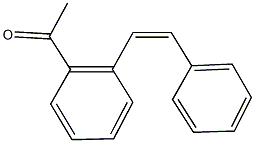 1-[2-(2-phenylvinyl)phenyl]ethanone Struktur