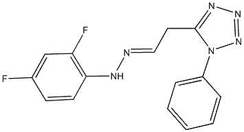 (1-phenyl-1H-tetraazol-5-yl)acetaldehyde (2,4-difluorophenyl)hydrazone Structure