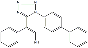 3-(1-[1,1'-biphenyl]-4-yl-1H-tetraazol-5-yl)-1H-indole Structure